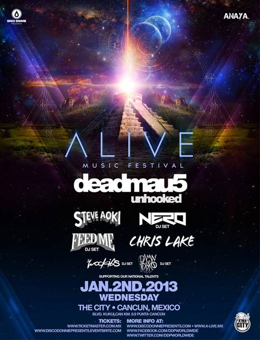 ALIVE MUSIC FESTIVAL2 Ene Cancún, 